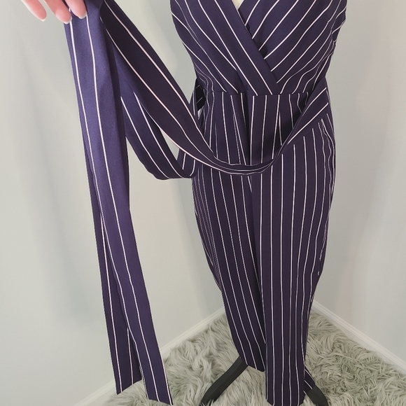 NWT ASOS Wrap Jumpsuit Navy Size 10 - Picture 7 of 14